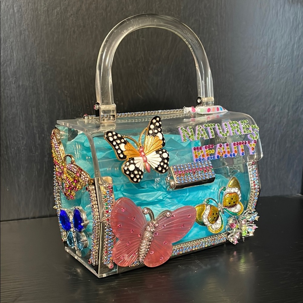 Clear Butterfly Mini Bag